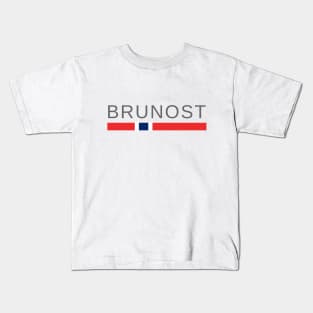 Norway Brunost | Brown Cheese Kids T-Shirt